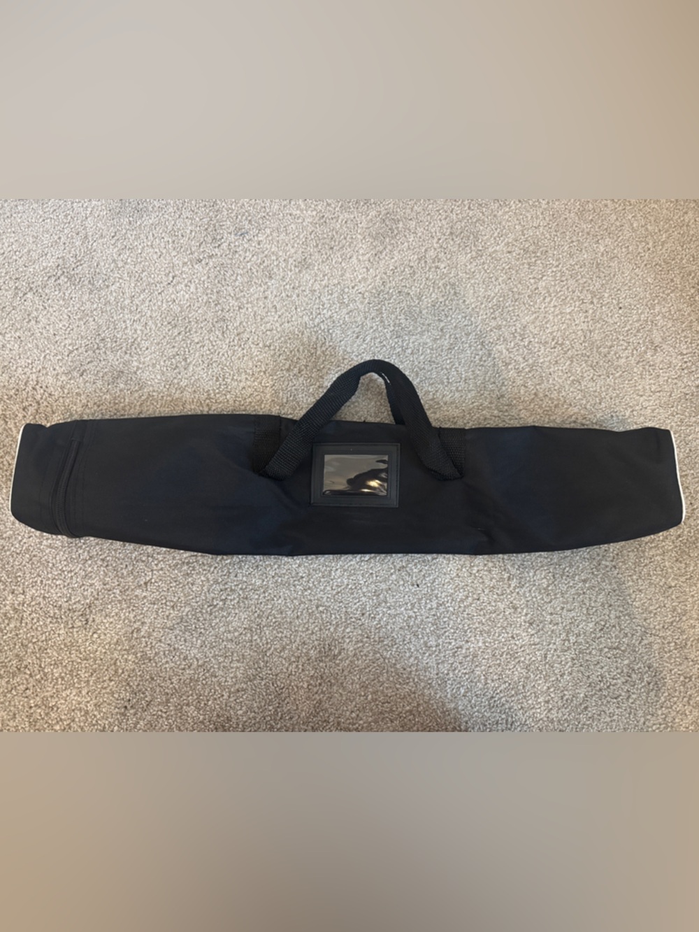 Black Carrying Case with Handle and ID Window